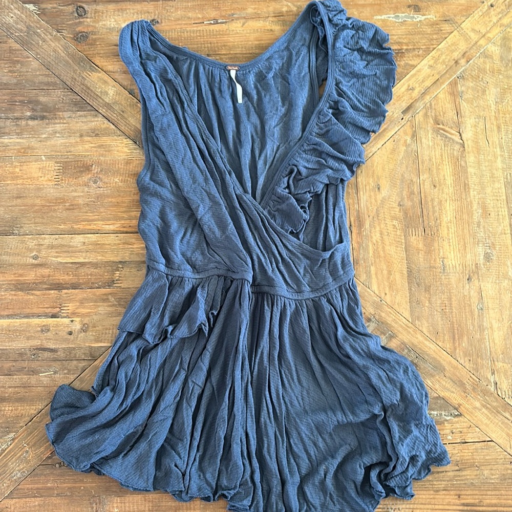 Free People Asymmetrical Blouse Top